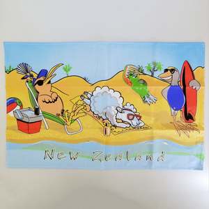 Tea Towel - Kiwi Beach Scene