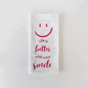 Tea Towel - 'With Your Smile'
