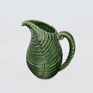 Green Ceramic Fern Jugs