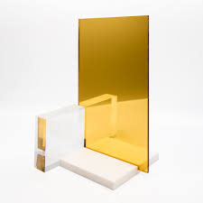Acrylic Sheets Mirror Range: Mirror Gold Acrylic 3mm