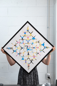 Products: 100 Copies 'Together We Ride' Bicycle Print - Action Bicycle Club