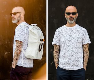 HJUL: T-Shirt with Reflective Print : Action Bicycle Club