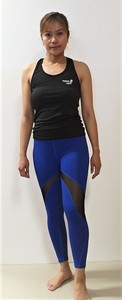 Products: Yugen Legging Blue with mesh pattern · Action Martial Arts Supplies Ltd