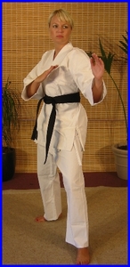 Karate uniform - cotton, white 8.5oz with Belt · Action Martial Arts Supplies Ltd