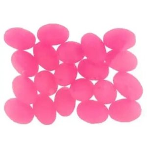 Online Fishing Tackle Saltwater Freshwater: Soft Lumo Beads Pink Lge Bulk Qty 25