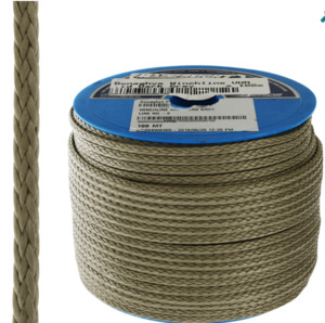 Manila Nylon Polyester Ropes Dynemma Yacht Braids: Winchline UHM12-8mm x the Meter – High-Performance Synthetic Rope