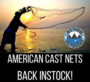 10FT Radius 1 inch White Cast Net USA Style