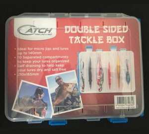 Fishing Tackle Storage Boxes Range: 210mmx165mm Double Sided Tackle Box - Catch