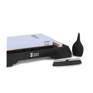 Knife Sharpeners And Steels Butchers Diamond Steels: Water Stone - Base 240/2000 Grit - 200mm x 80mm TG8224