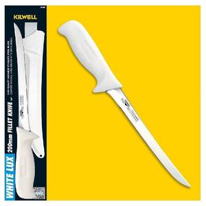 Kilwell Knife Whitelux Fillet Flexi 200mm Blade