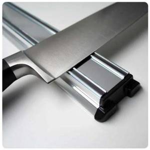Unique Knive Collection Around The World: Magnetic Knife Rack Silver - 300mm Bisbell