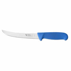Progrip Blue Butchers Knife Ultimate Precision Comfort: Curved Boning Knife 17cm Progrip 2-700-17-200B