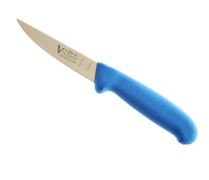 Progrip Blue Butchers Knife Ultimate Precision Comfort: Rabbiters Knife with Scabbard One Knife