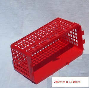 Crayfish Pots Boat Beach Use: Craypot Bait Basket - Macca Basket Red