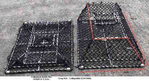 Crayfish Pots Boat Beach Use: Medium Size Cray Fishing Metal Pot