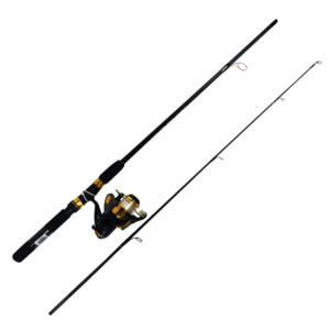 Kilwell Black Shadow Rod Range: Kilwell Spin Combo LED DiscoStix - Black N Gold