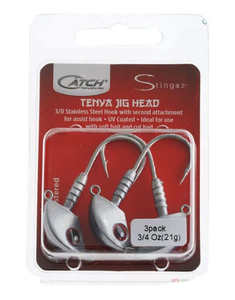 Catch Stingaz Tenya Jig Heads 3/0 Pack 3/4oz