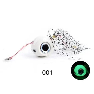 Glowbite Fishing Innovation Catches Fish: Noeby Kabura Glow White 40 Gram #14 Hooks