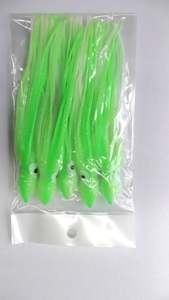 Luminous Octopus Skirt Glow Soft Lure 6 " 5 pcs