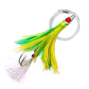 Lures And Poppers In Nz Pacific Islands: Pacific Teaser Rigged- Green Yellow