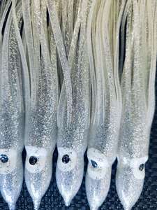 Silver Octopus Skirts - 150mm 5pcs