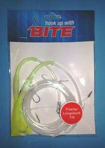 Cod Heavy Duty Flasher Long Shank Chartreuse 2H 7/0