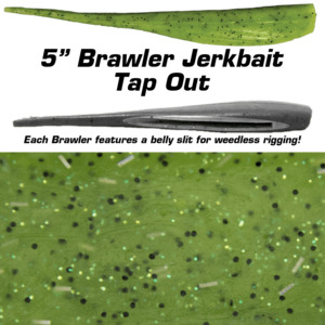 Fishbite 5 Inch Brawler Jerkbait - Tap Out