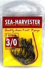 Beak Style Fishing Hooks: Chinu Hook 3/0 Pkt 10