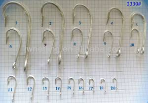 Kirby Style Sea Hooks Ringed Tinned Bulk 100pcs: Kirby Hooks Small # 20 to #1 Large Bulk 100pcs