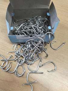 Commercial Long Line Hooks Mustad Beko Puffin: Longline Hooks 20202R - Galvanised X 100 Hooks