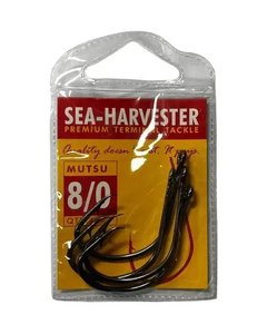 Mutsu Fishing Hooks Strength Precision: Mutsu Hook 8/0 Pkt 4