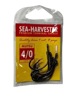 Mutsu Fishing Hooks Strength Precision: Mutsu Hook 4/0 Pkt 8