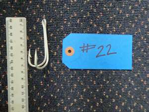 No.22 Double Tuna Trolling Hook - 1 piece