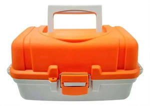Fishing Tackle Storage Boxes Range: Sea Harvester Two Tray Deluxe Tackle Box Waterproof Lockable Storage for Anglers and Outdoor Fishermen