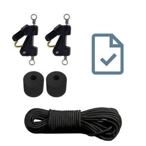 Kilwell Outriggers New Zealand Game Fishing: AFTCO Outrigger Rig Kit Goldfinger OC1 Release Clips for Kilwell Outriggers 2x 20m Cords