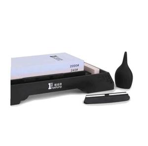 Water Stone On Base 240 And 2000 Grit Dual Sided Sharpening For Home Chefs CE Lawford