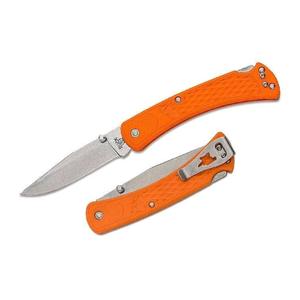 Buck Folding Knives A Tradition Of Excellence: Buck Knives Buck 110 Folding Slim Blaze Orange Knife for Everyday Carry Edge2x Retention and Lightweight Design