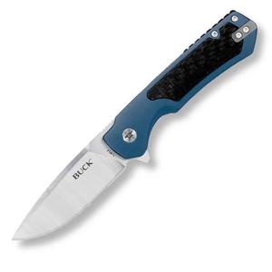 Buck 714 Stinger Blue Folding Knife For EDC With 3.0 Inch Satin Blade And Carbon&hellip;