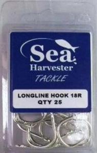 Beach And Boat Longlines Complete Range Accessories: Sea Harvester Longline Hook 18R 25 Pack Durable High Carbon