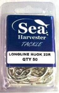 Sea Harvester Longline Hook 22R 50 Pack Duratin Coated High Carbon Steel For Sal&hellip;