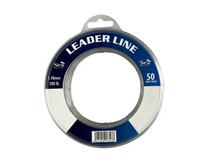 Sea Harvester Leader Trace 200LB 50m Spool Low Visibility Abrasion Resistant Big&hellip;