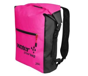 Mad About Fishing Dry Backpack 25L Pink Black Waterproof Bag For Anglers Outdoor Gear