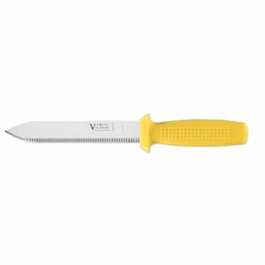 Nz Made Diving Knives Sheath Mounting Options: Pointed Underwater Knife 17cm Victory Knives For Professional Divers German Steel Yellow Handle