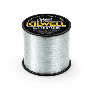 Durable Monofilament Nylon Line Fishing Applications: Kilwell Mono Clear Monofilament Fishing Line 0.25 lb Spool Low Visibility Abrasion Resistant For Freshwater Anglers