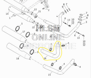 Exhaust Head shield Satin Chrome - Fatboy 2018+