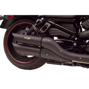 TAB Performance - V-Rod Slash Cut - Slip On Non-Baffled (Black)