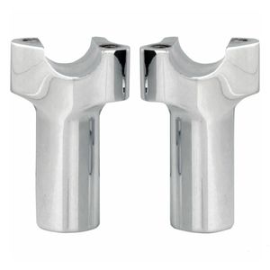 Suspension: RISERS BILLET 4.50 TALL CHUBBY STRAIGHT CHROME
