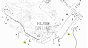 Brakes: Brake line - NRS / VRSCDX Rear (12-17) ABS - 44725-08A, 44724-08A