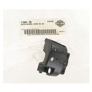 SWITCH HOUSING LOWER RH BLACK