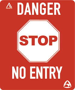 Site Tags: Danger Stop (Pack of 10)